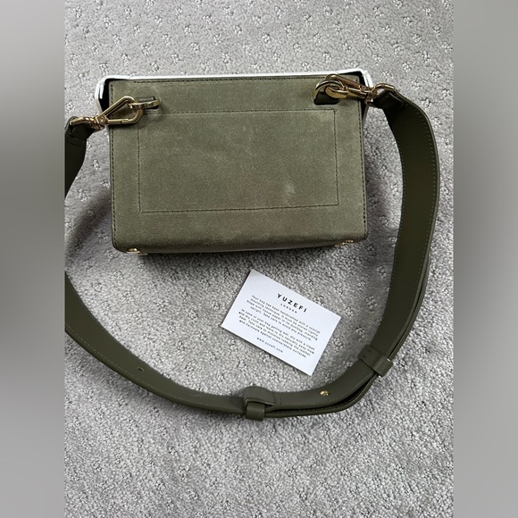 Yuzefi sude trim leather shoulder or waist bag - Picture 3 of 7